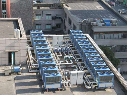 樓頂風冷熱泵機組噪音大怎么辦？